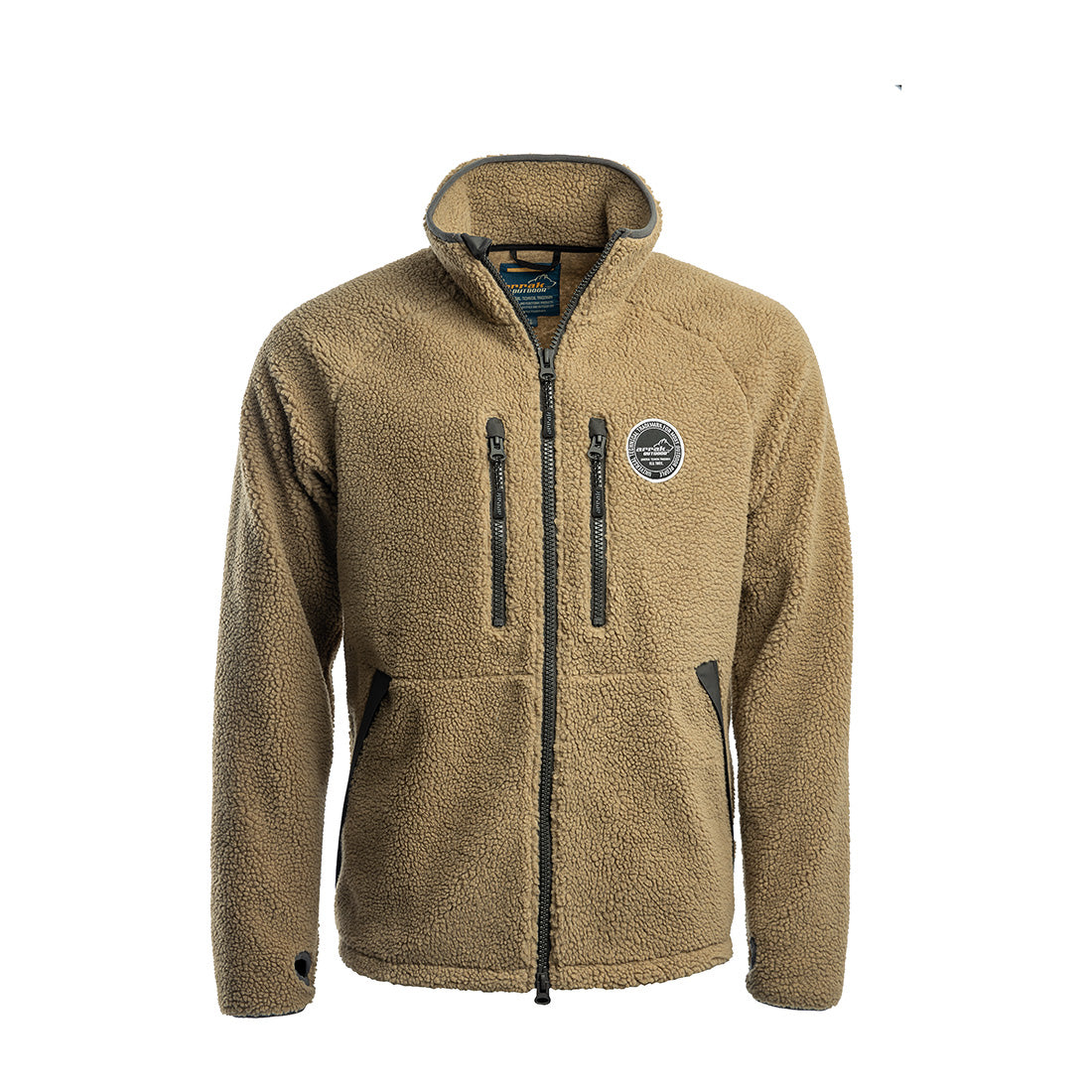 Teddy Pilejacket, Unisex - Khaki