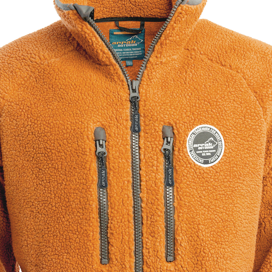 Teddy Pilejacket, Unisex- Orange